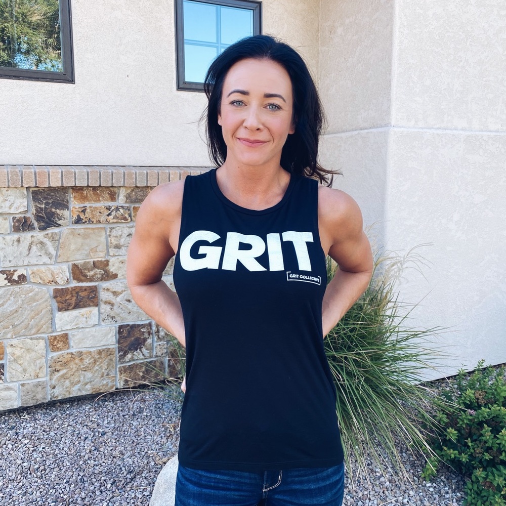Grit Collective - black Muscle Tank